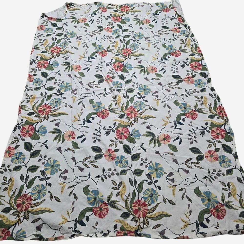 Threshold Floral Print Cotton Tablecloth 6.5 ft x 4.5 ft